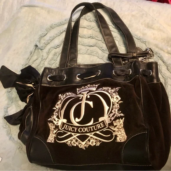 Juicy Couture Black Satchel Bag - Picture 1 of 16